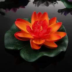 Nufasion Set Of 4 Different Color Artificial Floating Foam Lotus Flower Water Lily For Home Garden -Piha myymälä 633526128 max