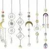 Nufasion Other Garden Statue 6 Pieces Colorful Crystals Suncatcher Hanging Suncatcher With Chain Pendant Ornament Crystal Balls For Window Home Garden Chri -Piha myymälä 633589056 max