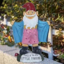 Nufasion Rude Garden Gnomes Resin Undress Funny Gnome Garden Sculpture Weather Resistant Naughty Miniature Figurine Outdoor Art Ornaments Decoration For Lawn Y -Piha myymälä 637628562 max