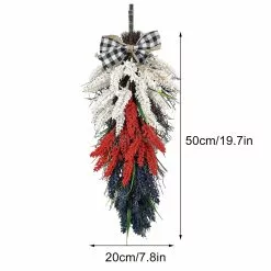 Unbranded American Floral Branch Wreath Yard Home Garden-large Veteran's Day Patriotic Wreath Bows -Piha myymälä 640865462 max