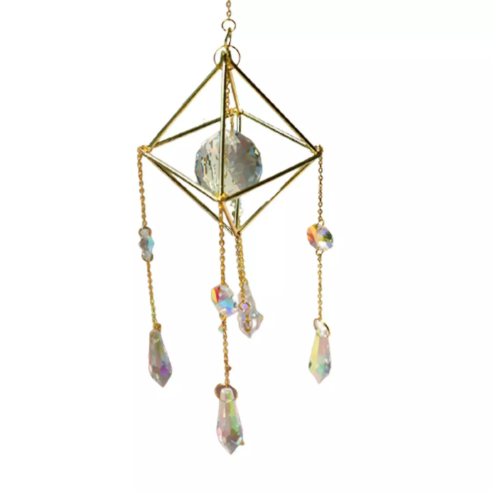 Unbranded Crystal Wind Chime Pendant Beautiful Chandelier Home Garden Window Decoration 3 Unbranded Crystal Wind Chime Pendant Beautiful Chandelier Home Garden Window Decoration