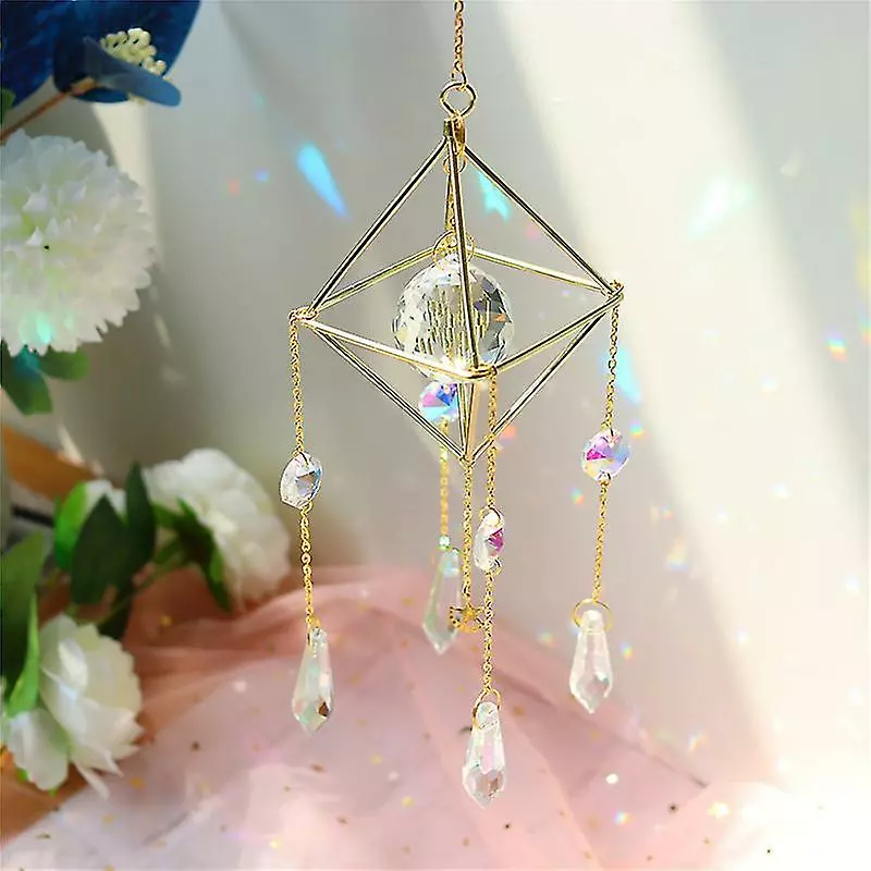 Unbranded Crystal Wind Chime Pendant Beautiful Chandelier Home Garden Window Decoration 5 Unbranded Crystal Wind Chime Pendant Beautiful Chandelier Home Garden Window Decoration - Image 3