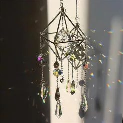 Unbranded Crystal Wind Chime Pendant Beautiful Chandelier Home Garden Window Decoration 9 Unbranded Crystal Wind Chime Pendant Beautiful Chandelier Home Garden Window Decoration -Piha myymälä 641077905 max