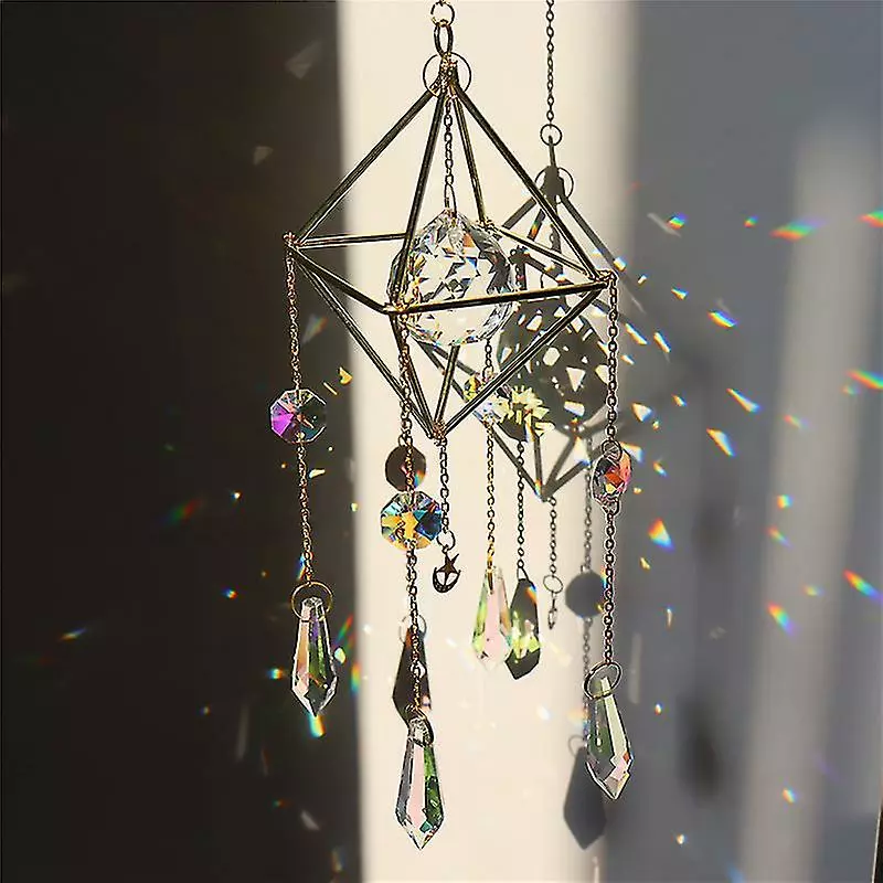 Unbranded Crystal Wind Chime Pendant Beautiful Chandelier Home Garden Window Decoration 6 Unbranded Crystal Wind Chime Pendant Beautiful Chandelier Home Garden Window Decoration - Image 4