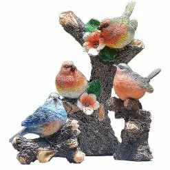 Unbranded Resin Birds View Garden Statue Outdoor Ornaments Decoration For Yard Lawn Porch