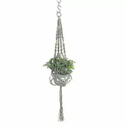 Unbranded (earthy) Garden Plant Hanger Decor Macrame Hanging Planter Basket Rope Flower Pot Holder