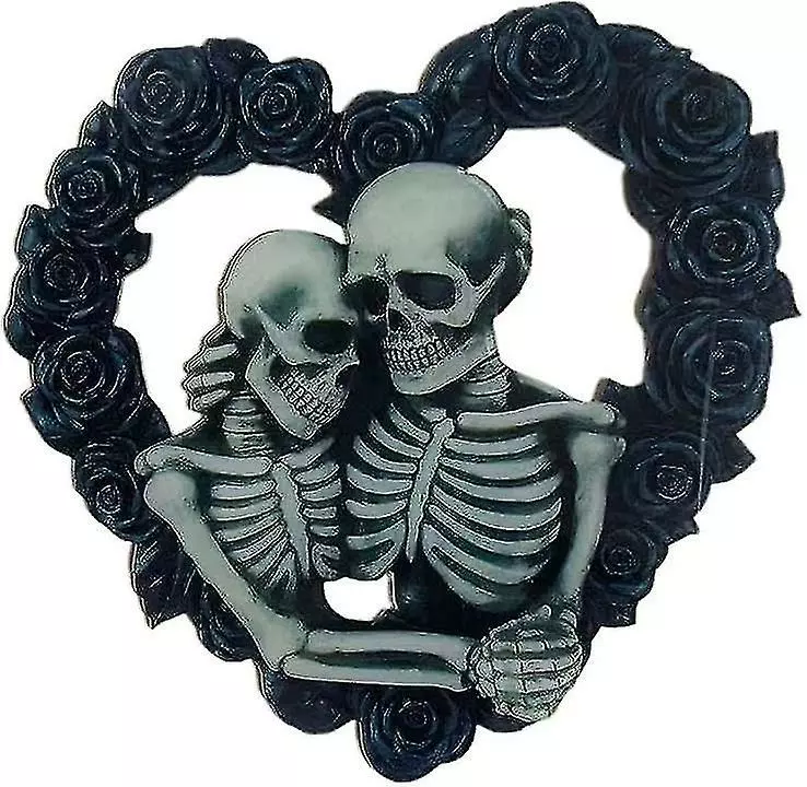 Unbranded Skeleton Wreath, Halloween Decoration Skull Door Wreath Garden Horror Figures Creepy Skeleton Outdoor Party Indoor Hanging, Reusable Wall Hanging For 3 Unbranded Skeleton Wreath, Halloween Decoration Skull Door Wreath Garden Horror Figures Creepy Skeleton Outdoor Party Indoor Hanging, Reusable Wall Hanging For