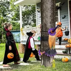 Unbranded Halloween Party Witch Hits The Tree Garden Decoration Porch Witch Doll Hugs Tree Ghost Festival Props Arrangement Tree Climber -Piha myymälä 643251522 max
