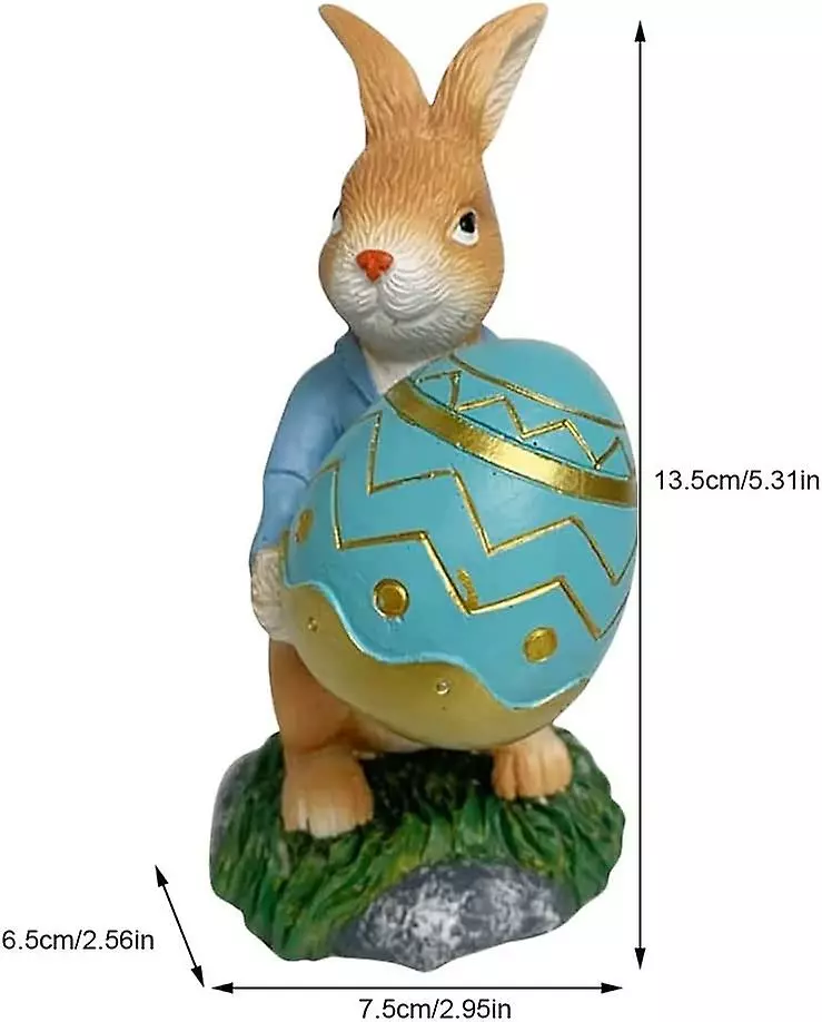 Unbranded Easter Bunny Decorations, Easter Decorations, Resin Easter Bunny Statue Garden Statue Rabbit Figurin 4 Unbranded Easter Bunny Decorations, Easter Decorations, Resin Easter Bunny Statue Garden Statue Rabbit Figurin - Image 2