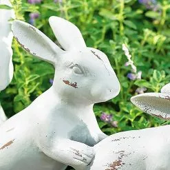 Unbranded Easter Bunny Garden Sculpture | Resin Rabbit Garden Sculpture Ornament - Garden Sculpture Rabbit -Piha myymälä 643398322 max