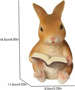 Unbranded Cute Big Rabbit Small Ornament Resin Crafts Small Ornaments Rabbit Resin Figurines Home Garden Patio -Piha myymälä 643400109 max