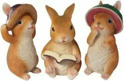 Unbranded Cute Big Rabbit Small Ornament Resin Crafts Small Ornaments Rabbit Resin Figurines Home Garden Patio -Piha myymälä 643400570 max