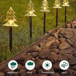 Unbranded Solar Christmas Star Lights Garden Energy Saving Waterproof Solar -Piha myymälä 643897852 max
