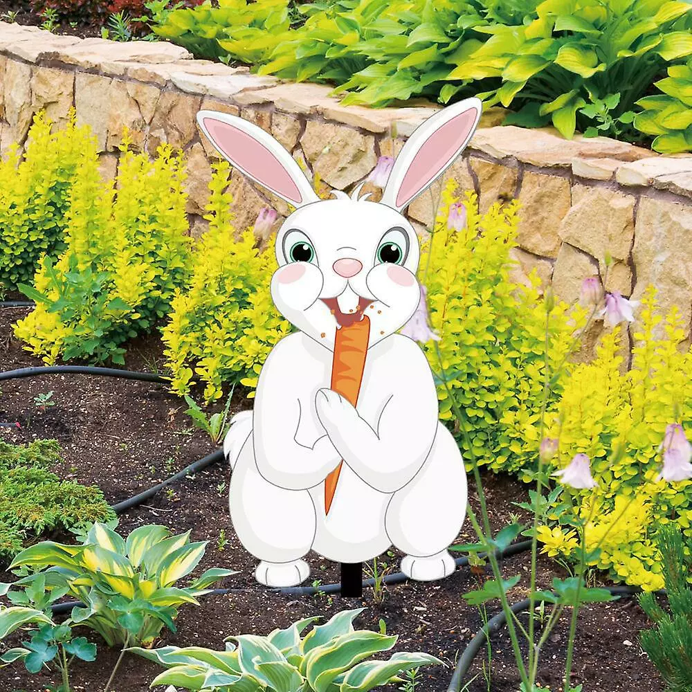 Unbranded Bunny Eating A Carrot Easter Yard Sign Easy To Install Fadeless Bunny Yard Signs For Porch Yard And Garden 7 Unbranded Bunny Eating A Carrot Easter Yard Sign Easy To Install Fadeless Bunny Yard Signs For Porch Yard And Garden - Image 5