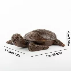 Unbranded Hawaiian Turtles Wooden Hand Carved Turtle Statue Simulation Animal Resin Garden Ornaments Turtle Woodcarving Decor -Piha myymälä 645104467 max