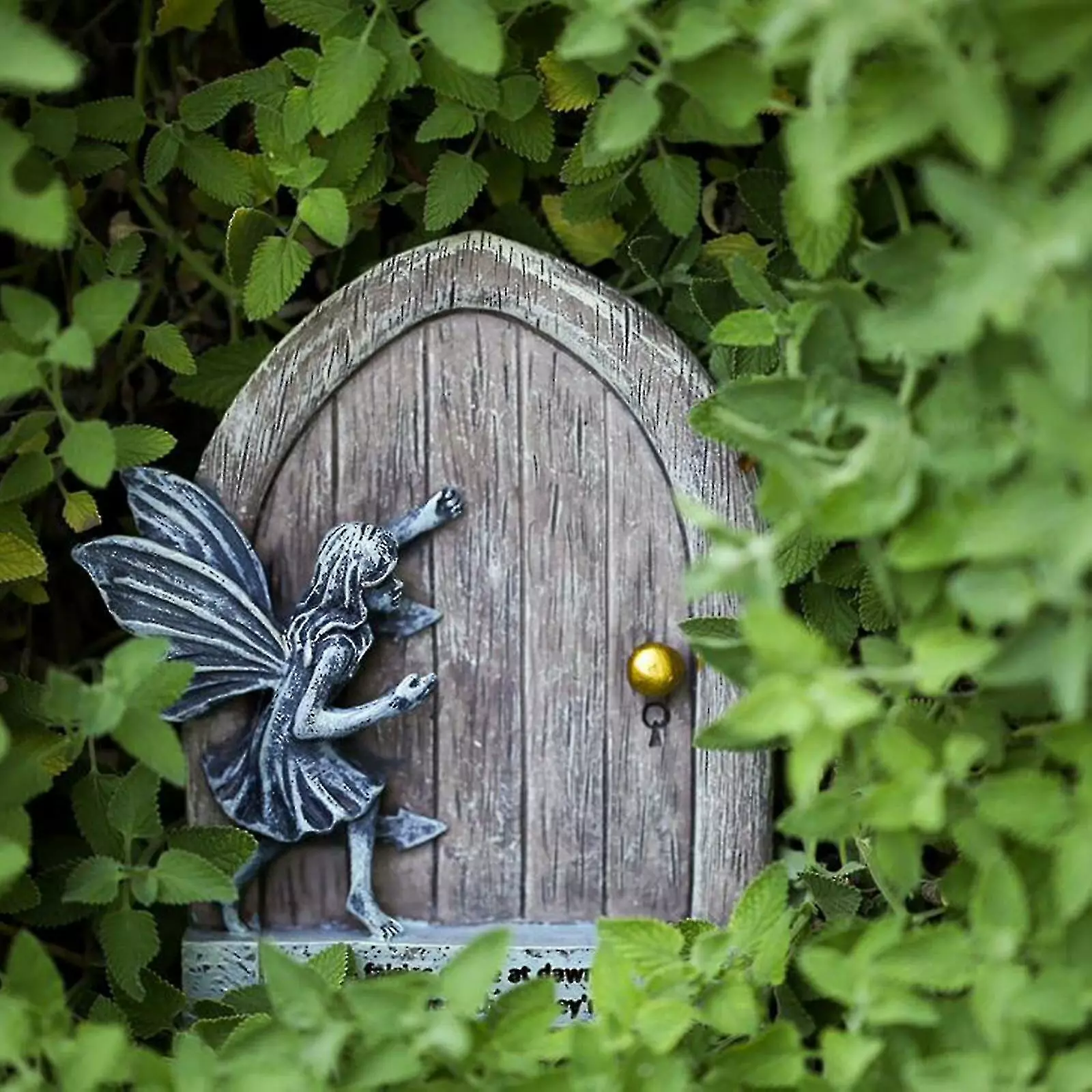 Unbranded Miniature Fairy Garden Door With Fairies Sculpture, Trees Outdoor Wall Miniature Fairy Garden Outdoor Decor 5 Unbranded Miniature Fairy Garden Door With Fairies Sculpture, Trees Outdoor Wall Miniature Fairy Garden Outdoor Decor - Image 3