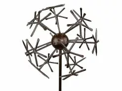 Unbranded Garden Pride Copper Dandelion Decorative Stake-large-
