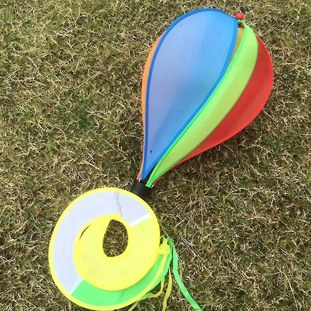 Unbranded Rainbow Hot Air Balloon Wind Strip Bright Rotating Colorful Windmill String Garden Windmill Outdoor Decoration--style 2 4 Unbranded Rainbow Hot Air Balloon Wind Strip Bright Rotating Colorful Windmill String Garden Windmill Outdoor Decoration--style 2 - Image 2