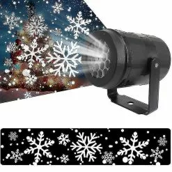 Unbranded Led Laser Snowflake Projector Light Garden Party Light-us Plug-
