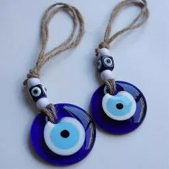 Unbranded Turkish Blue Evil Eye Beads Pendant Wall Hanging Decor Garden Home Protection Living Room Car Decorations Lucky Blessing Gift -Piha myymälä 670993571 max