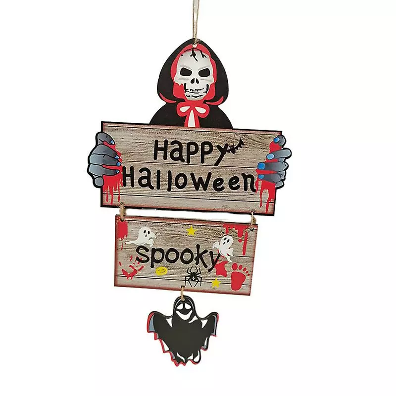 Unbranded Halloween Hanging Tag, Wooden Plaque Pendant For Home Door Garden Decoration 3 Unbranded Halloween Hanging Tag, Wooden Plaque Pendant For Home Door Garden Decoration