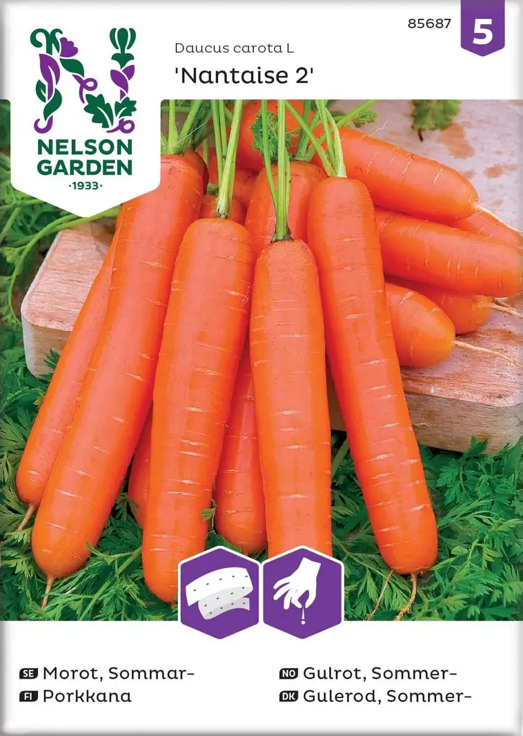 Nelson Garden Siemen Porkkana, Nantaise 2, Kylvönauha 3 Nelson Garden Siemen Porkkana, Nantaise 2, Kylvönauha