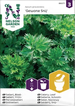 Nelson Garden Siemen Selleri, Yrtti, Gewone Snij