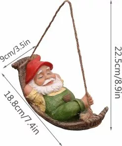 Unbranded Hanging Garden Ornaments Outdoor For Tree Decor, Sleeping Gnome Outdoor Statues And Figurines, Waterproof Resin Garden Gifts For Kids 8 Unbranded Hanging Garden Ornaments Outdoor For Tree Decor, Sleeping Gnome Outdoor Statues And Figurines, Waterproof Resin Garden Gifts For Kids -Piha myymälä 716377585 max