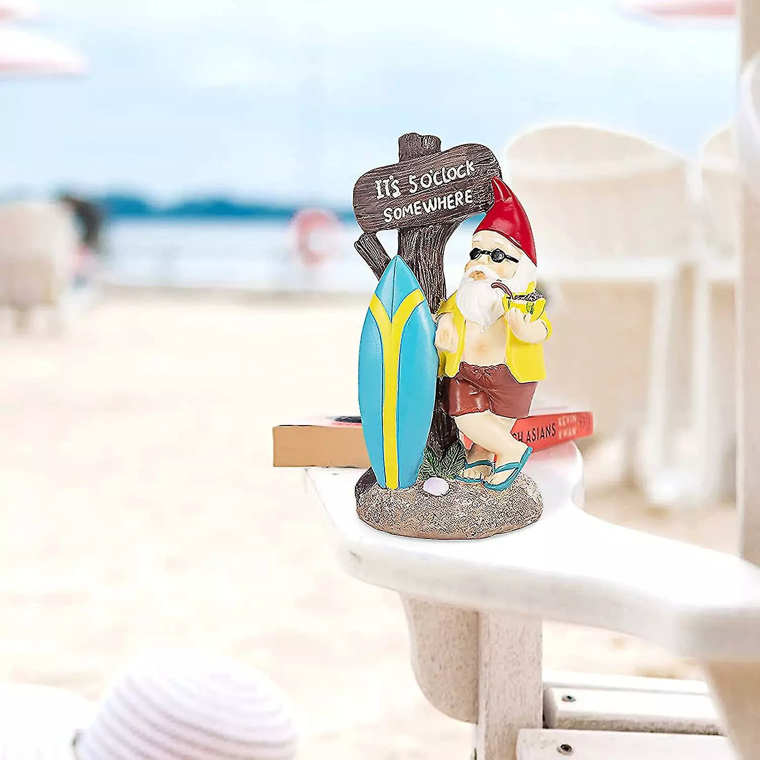 Unbranded Outdoor Garden Statue Garden Ornaments Surfer Gnome Resin Interactive Toy Weatherproof Indoor Outdoor 6 Unbranded Outdoor Garden Statue Garden Ornaments Surfer Gnome Resin Interactive Toy Weatherproof Indoor Outdoor - Image 4