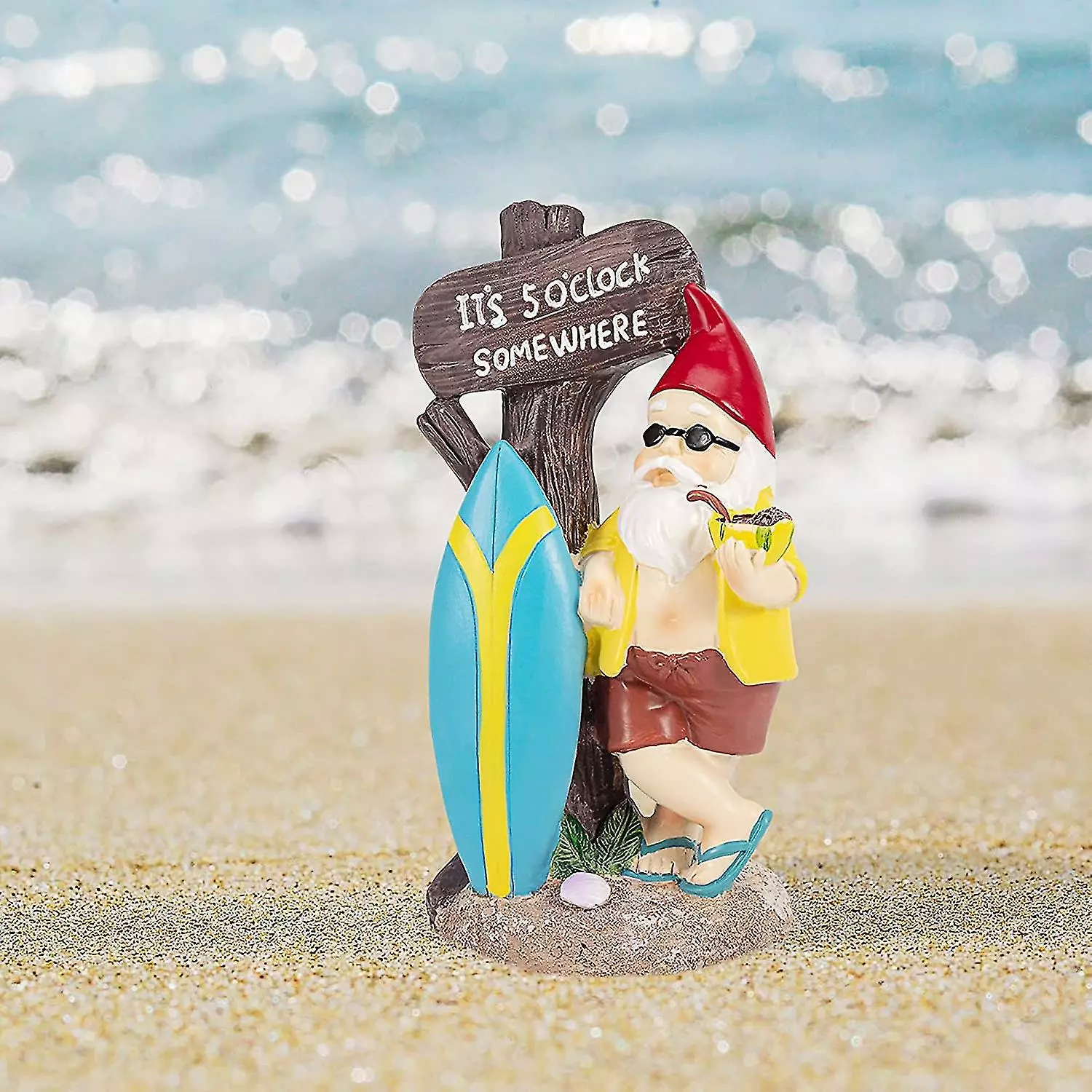 Unbranded Outdoor Garden Statue Garden Ornaments Surfer Gnome Resin Interactive Toy Weatherproof Indoor Outdoor 7 Unbranded Outdoor Garden Statue Garden Ornaments Surfer Gnome Resin Interactive Toy Weatherproof Indoor Outdoor - Image 5