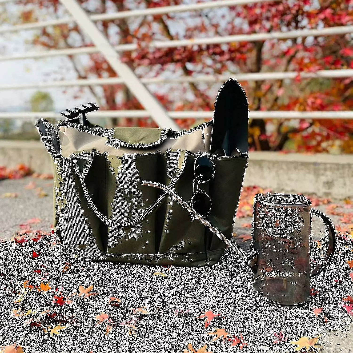 Unbranded Tool Bag Gardening Tote Bag Outdoor Multi Pocket Garden Tool Kit Organizer Bag Compact Hand Tool Gardeners Storage Bag (cream) 6 Unbranded Tool Bag Gardening Tote Bag Outdoor Multi Pocket Garden Tool Kit Organizer Bag Compact Hand Tool Gardeners Storage Bag (cream) - Image 4