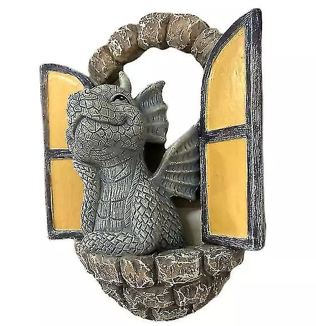 Unbranded Cute Dinosaur Baby Dragon Garden Statue Mini Dinosaur At The Window Ornament Resin Figurine Miniature Fairy Garden Decoration For Tree Wall Home Decor 6 Unbranded Cute Dinosaur Baby Dragon Garden Statue Mini Dinosaur At The Window Ornament Resin Figurine Miniature Fairy Garden Decoration For Tree Wall Home Decor - Image 4