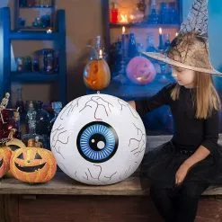 Unbranded Inflatable Eyeball Halloween Horror Hanging Decoration Realistic Scary Eyes Props Indoor Outdoor For Haunted House Yard Tree Garden Bar -Piha myymälä 718233885 max