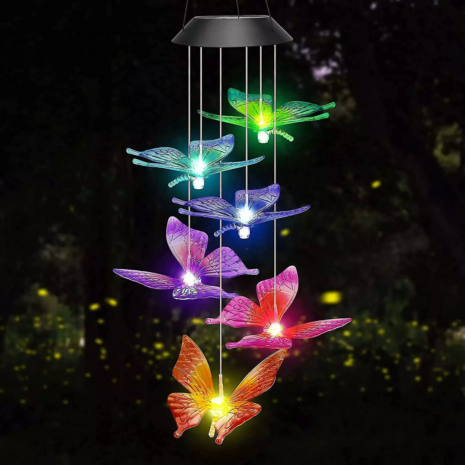 Unbranded Easter Decoration Outdoor Wind Chime For Mothers Gift, Butterfly Solar Led Chime For Birthday Gift Garden Gift, Outdoor Garden Decoration For Balcony 3 Unbranded Easter Decoration Outdoor Wind Chime For Mothers Gift, Butterfly Solar Led Chime For Birthday Gift Garden Gift, Outdoor Garden Decoration For Balcony