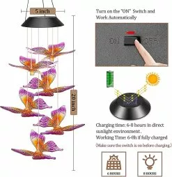 Unbranded Easter Decoration Outdoor Wind Chime For Mothers Gift, Butterfly Solar Led Chime For Birthday Gift Garden Gift, Outdoor Garden Decoration For Balcony 11 Unbranded Easter Decoration Outdoor Wind Chime For Mothers Gift, Butterfly Solar Led Chime For Birthday Gift Garden Gift, Outdoor Garden Decoration For Balcony -Piha myymälä 718241829 max
