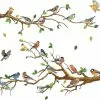 Unbranded 4 Pieces Garden Birds On Branches Wall Stickers Removable Birds On Tree Wall Decals Peel And Stick Wall Decoration For Kids Nursery Bedroom Pving Room -Piha myymälä 718255344 max