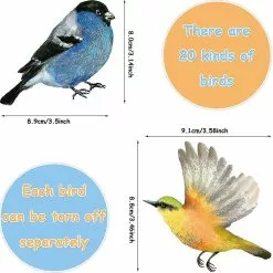 Unbranded 4 Pieces Garden Birds On Branches Wall Stickers Removable Birds On Tree Wall Decals Peel And Stick Wall Decoration For Kids Nursery Bedroom Pving Room -Piha myymälä 718255534 max