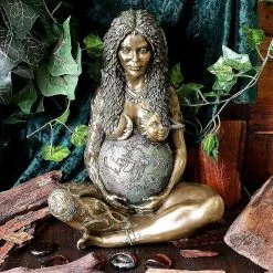 Unbranded Gaia Millennium Gaia Statue Mother Earth Gaia Art Statue Mother Earth Goddess Statue Easter Gift Garden Decorations Outdoor Decoration (copper) -Piha myymälä 760499538 max