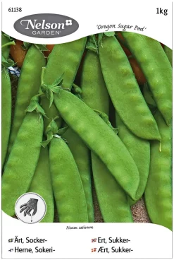 Nelson Garden Siemen Herne, Sokeri-, Oregon Sugar Pod 1 Kg