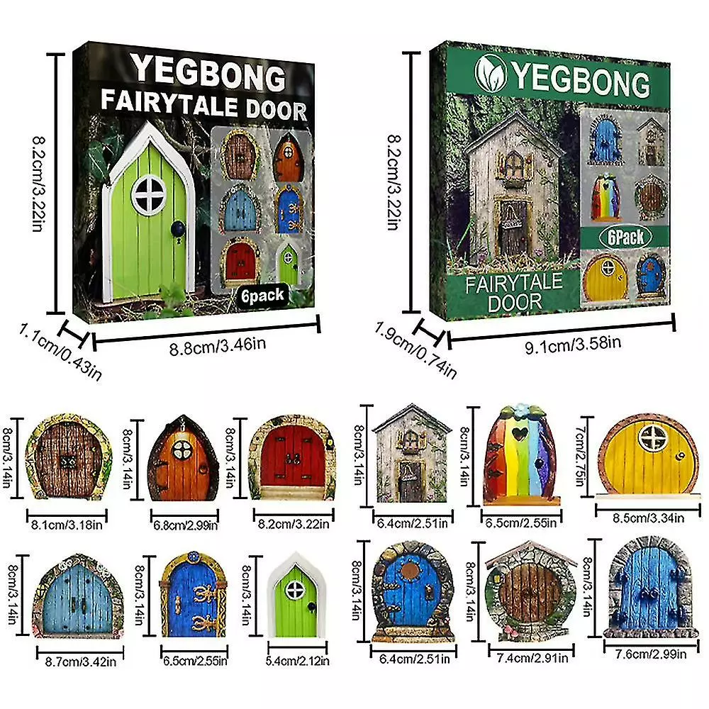 Unbranded 6pcs/set Fairytale Door Miniature Gnome Pixie Fairy Elf Doors Garden Yard Art Decor 4 Unbranded 6pcs/set Fairytale Door Miniature Gnome Pixie Fairy Elf Doors Garden Yard Art Decor - Image 2