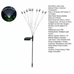 Unbranded 6/8/10 Heads Energy Saving Intelligent Light Control Ip65 Waterproof Landscape Light Garden Firefly Shape Led Solar Lawn Stake Light Garden Supplies K -Piha myymälä 779799392 max