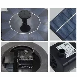 Unbranded Solar Powered Floating Bird Bath Water Fountain Pump Garden Pond Pool Outdoor -Piha myymälä 779829607 max