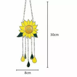 Unbranded Outdoor Hanging Sunflower Suncatcher Wind Chimes Yard Garden Ornament Gifts -Piha myymälä 779832562 max