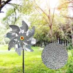 Unbranded 10 Pcs Windmill Reflector Bird Repellent, Bird Repellent Reflective, Reflective Windmill Bird Repellent Anti-birds To Protect Garden, Orchard, Yard, R -Piha myymälä 779855525 max 1