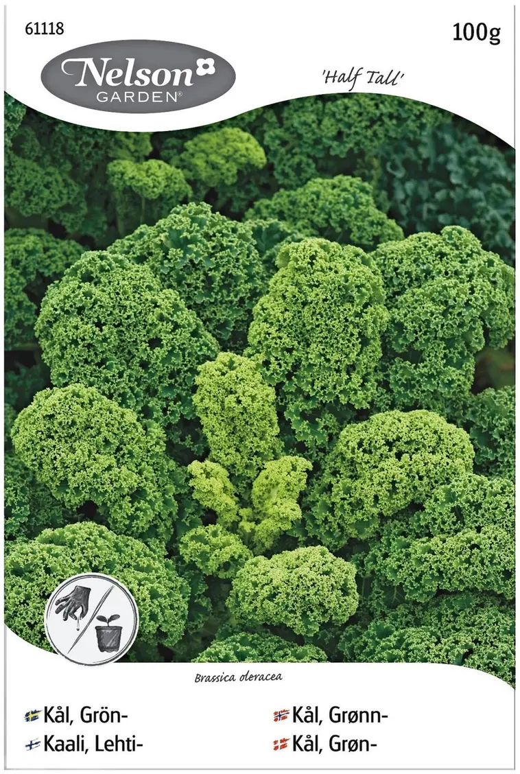 Nelson Garden Siemen Kaali, Lehti-, Half Tall 100 G 3 Nelson Garden Siemen Kaali, Lehti-, Half Tall 100 G