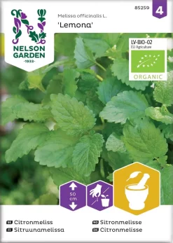 Nelson Garden Siemen Sitruunamelissa, Lemona, Luomu