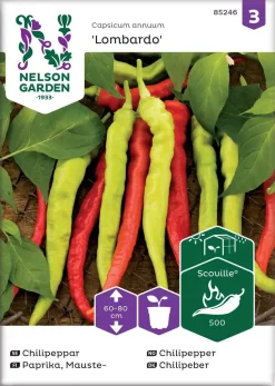 Nelson Garden Siemen Paprika, Mauste-, Lombardo