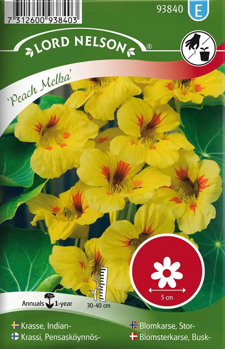 Nelson Garden Siemen Krassi, Pensasköynnös-, Peach Melba 3 Nelson Garden Siemen Krassi, Pensasköynnös-, Peach Melba